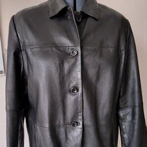 Style & Co. Women's Black Leather Jacket Soft Size  2XL